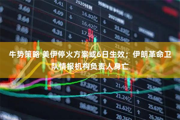 牛势策略 美伊停火方案或6日生效；伊朗革命卫队情报机构负责人身亡